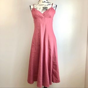 Elie Tahari Linen Midi Dress, UK Size 12/US 6/8